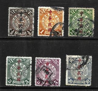 Hick Girl - Old Classic China Dragon 1912 Waterlow & Son Overprints X8736