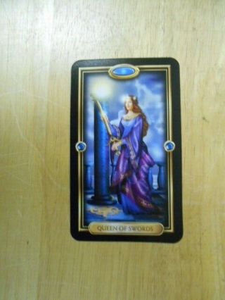 Supernatural Television Series Prop - Queen Of Swords Tarot Card