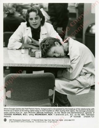 Doogie Howser Md Press Photo 7x9 Neil Patrick Harris Mitchell Anderson