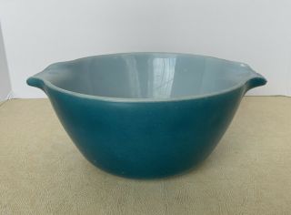 Vintage Anchor Hocking Fire King Blue 2 Qt.  Nesting Mixing Bowl Made In Usa