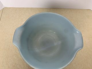 Vintage Anchor Hocking Fire King Blue 2 qt.  Nesting Mixing Bowl Made In USA 2