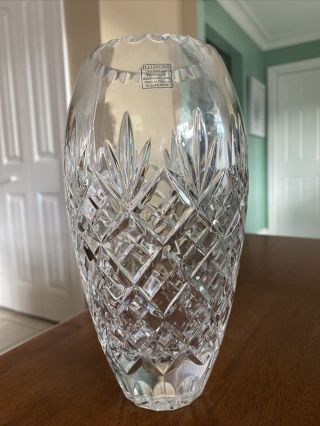 Crystal Vase 24 Full Lead Handcut And Handblown