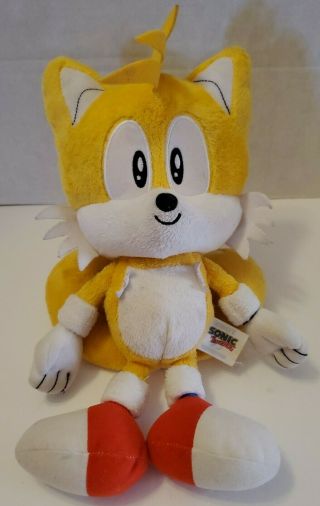 12” Tomy Classic Tails Plush Sega Toy Doll Sonic The Hedgehog