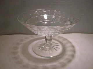 Waterford Crystal Ireland Glandore Pattern Compote Or Pedestal Bowl 6 1/4 "
