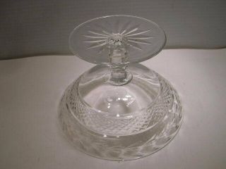 Waterford Crystal IRELAND Glandore Pattern Compote or Pedestal Bowl 6 1/4 