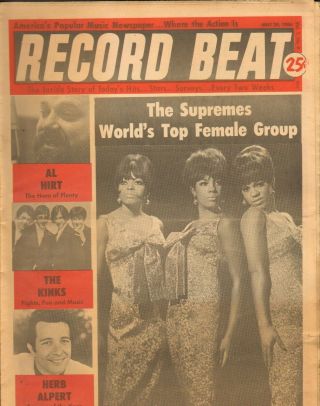 Record Beat Paper - May 24 1966 The Supremes - - - - - 3