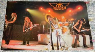 Aerosmith 1979 Vintage Rock Concert Poster 22 X 34 Rare Steven Tyler Joe Perry