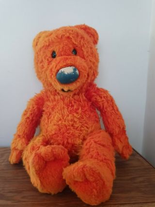 Walt Disney World Store Bear In The Big Blue House 20” Ojo Orange Bear Plush Toy