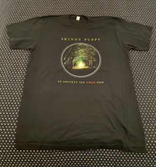 Skinny Puppy Official T - Shirt From The 2009 In Solvent See Tour Size L