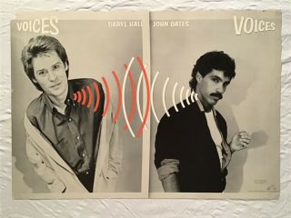 Daryl Hall And John Oates 1980 Promo Poster Voices