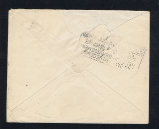 India cover mixed value post independence postage due to Kenton Harrow 1951 2