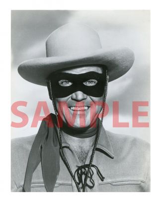 Clayton Moore,  The Lone Ranger Rare Head And Shoulder Photo 8x10 B&w Print
