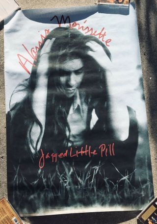Alanis Morissette 1995 Promo Poster Jagged Little Pill Record Store Display