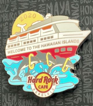 2020 Hard Rock Cafe Honolulu Hawaii Island Cruise Ship Pin Limited Edition 300