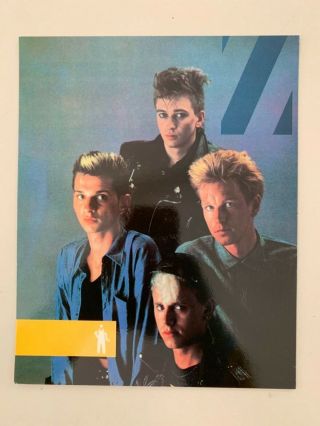 Depeche Mode,  Info At The Back,  Rare Authentic Licensed 1985 Art Print