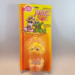 Baby Miss Piggy Vinyl Figure Muppet Babies 5 Inch