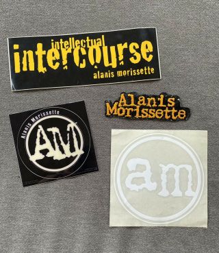 Alanis Morissette Vintage Tour Patch Stickers Jagged Little Pill 1995 90s 1990s