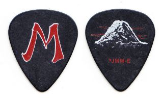 Pearl Jam Mike Mccready Black/red Letter M Guitar Pick - 2013 Lightning Tour