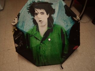 The Cure (band) Early Color Group Shot 42 " Polyester Umbrella One Of A Kind