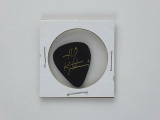 Hal Ketchum Country Music Star Guitar Pick Gold On Black