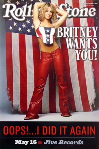 Britney Spears - Rolling Stone Cover - Rolled Promo Poster (2000)