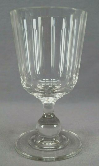 Mid 19th Century American Panel Cut Flint Glass Water Goblets