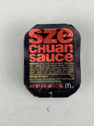 (1) Mcdonalds Szechuan Sauce Rick And Morty Limited Edition 2018