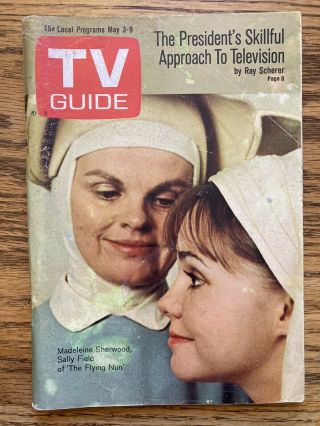 Ny Metro 1969 Tv Guide Sally Field The Flying Nun