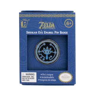 Nintendo The Legend Of Zelda Sheikah Eye Logo Badge Enamel Metal Boxed 1.  25 " Pin