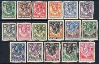 Northern Rhodesia 1925 - 29 Kg V Set,  M/h