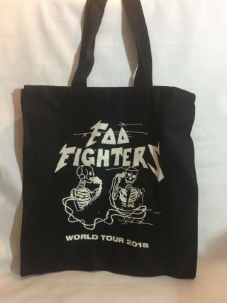Foo Fighters 2018 Canvas Tour Tote Bag.