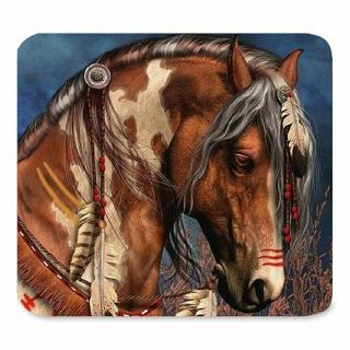 Indian Horse Unique Custom Rectangle Mouse Pad,  Gaming Non - Slip Rubber Mousepad