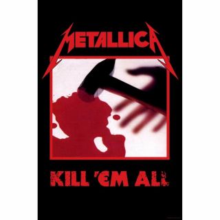 Metallica Kill Em All Textile Poster Official Merch Premium Fabric Flag