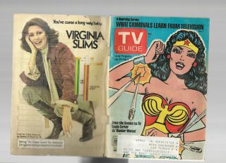 Tv Guide (jan.  29 - Feb.  4,  1977) Wonder Woman (lynda Carter)