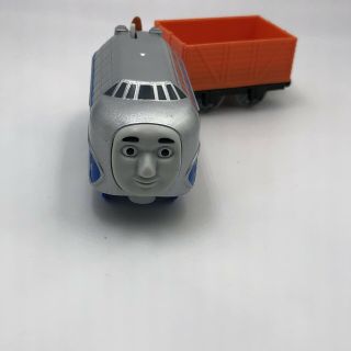 Thomas And Friends Trackmaster Hugo Orange Cargo Car Motorized Engine Train Set 2