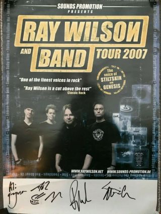 Ray Wilson Signed Uk Tour Poster - Genesis,  Stiltskin