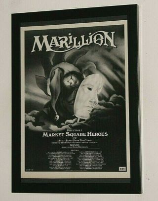 Marillion Framed A4 1982 Market Square Hero Single Band Promo Poster