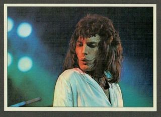 1975 Freddie Mercury Queen Singer Panini Pop Stars Mini Poster Sticker Nr