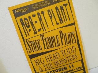 Vintage Concert Poster ROBERT PLANT STONE TEMPLE PILOT 1993 Bill Graham 2