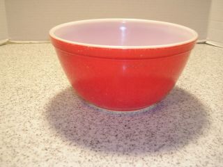 Vintage Pyrex Red Primary Colors 1 1/2 Qt Mixing/Nesting Bowl 402 USA 2