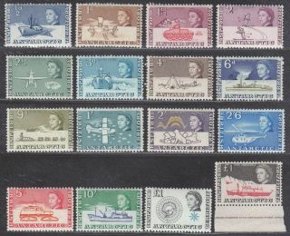 British Antarctic Territory 1963 - 69 Qeii Set Sg1 - 15a Cat £250