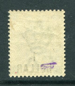 1898 China Hong Kong GB QV $1c on 96c stamp Lightly Mounted LM/M 2