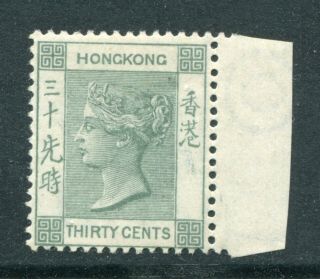 1891 China Hong Kong Gb Qv 30c Stamp Unmounted U/m Mnh