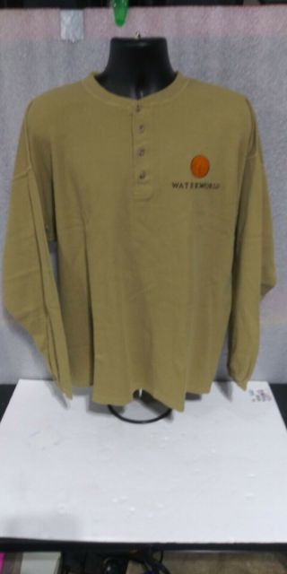 Vintage Waterworld Henley T - Shirt Mca 1995 Promo - One Size