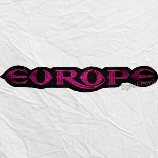 Europe Word Logo Embroidered Big Patch Back Rock Band Joey Tempest John Norum