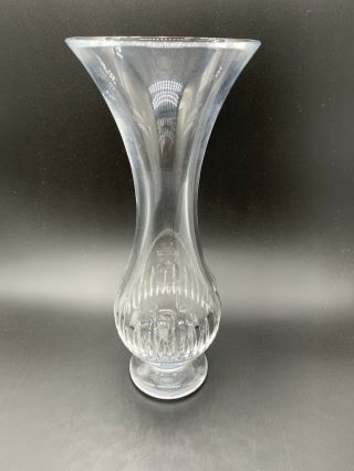 Vintage Waterford Crystal Lismore Footed Vase 9”