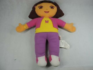Dora The Explorer Nickelodeon 24 " Plush Pillow Doll Viacom Butterfly Shirt Rare