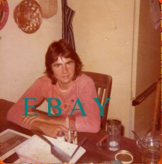 Davy Jones Of The Monkees Vintage 3 - 1/2 " X3 - 1/2 " Color Solo Rare Photo