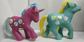 My Little Pony G1 Year 7 Sunshine Ponies Mainsail & Beach Ball Vintage