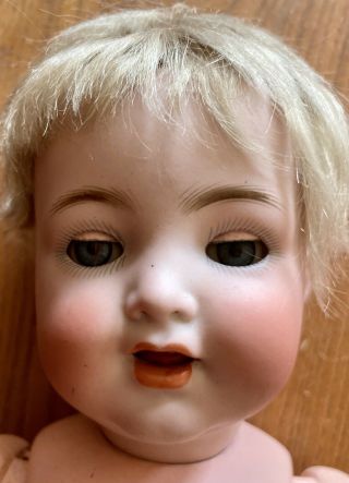 Antique 16” German Bisque 126 Kammer Reinhardt Doll on Side Hip Jointed Body 2
